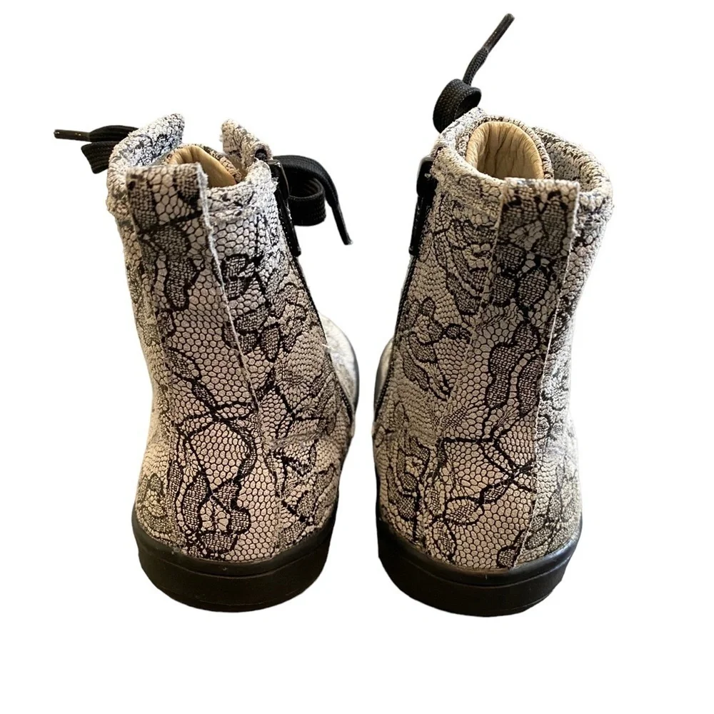 Old Soles Swag Style Boot Black Lace NWT